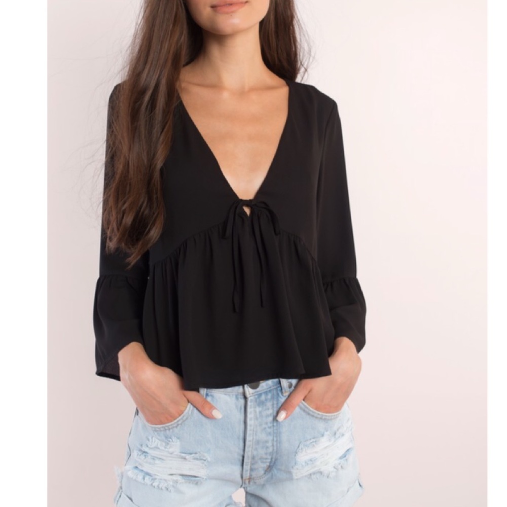 Ivana Plunging Blouse